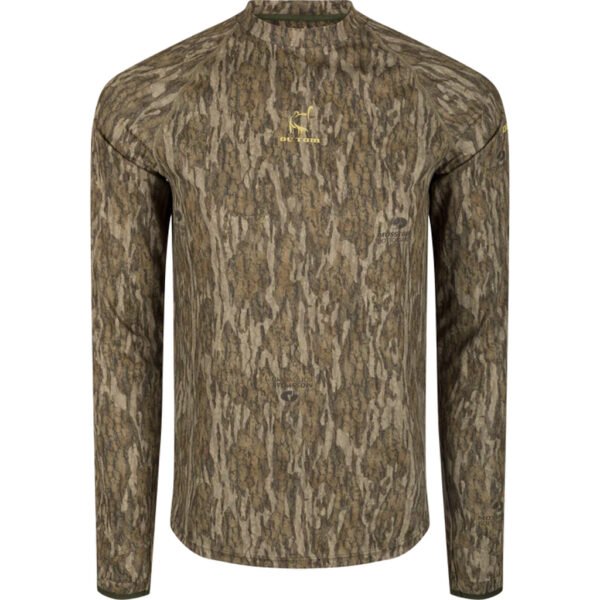 1410007_1 Drake Ol' Tom Mens Early Bird LS Performance Crew MO Bottomland 2XLarge