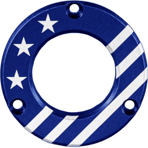 1502885_1 Axcel Driver Hubcap Blue w/Engraving Made In USA/Patriotic Theme