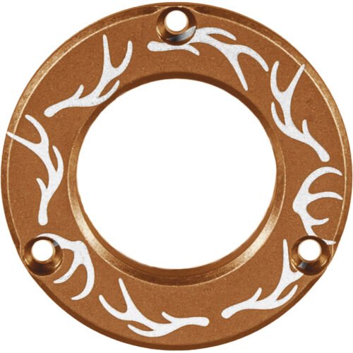 1502887_1 Axcel Driver Hubcap Coyote Tan w/Engraving Elk Antlers Pattern