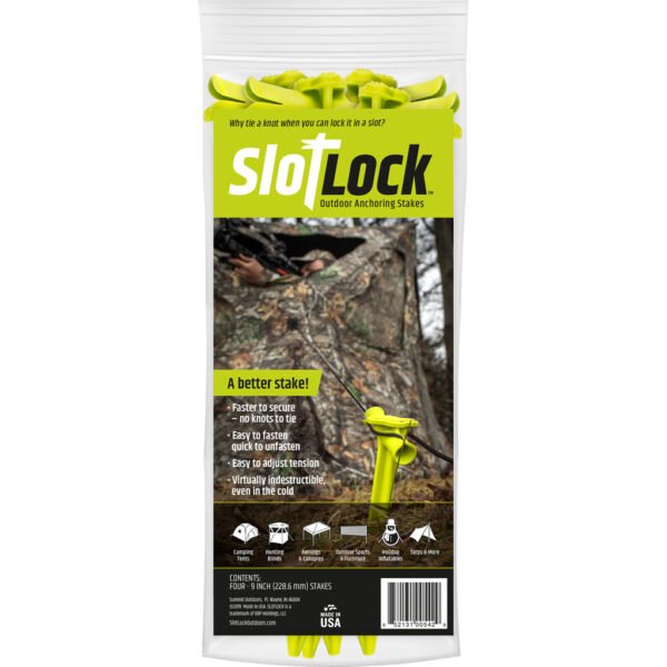SlotLock Blind/Tent Anchoring Stake 4 Pk. 9 in.