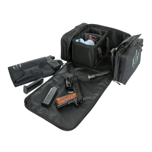 BlackHeart Respondent Range Bag with Ammo Carrier & Pistol Sleeve Black