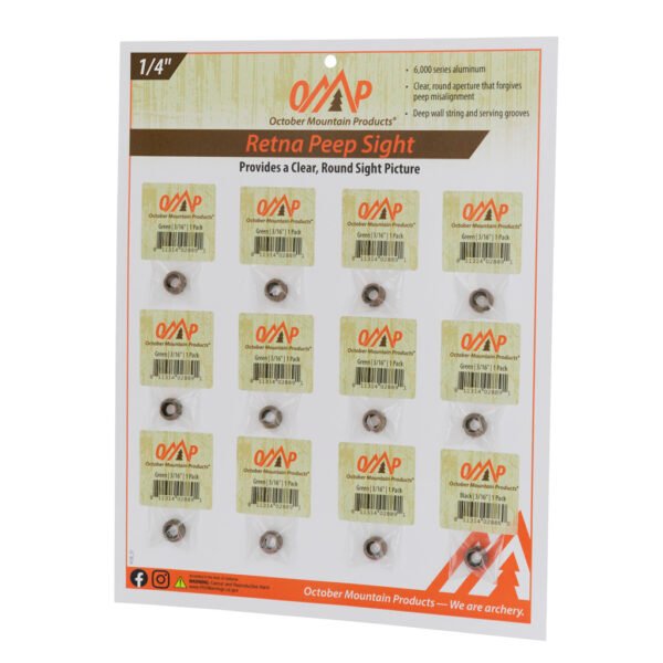 1601406_1.jpg October Mountain Retna Peep Sight Tan 1/4 in. 12 pk.
