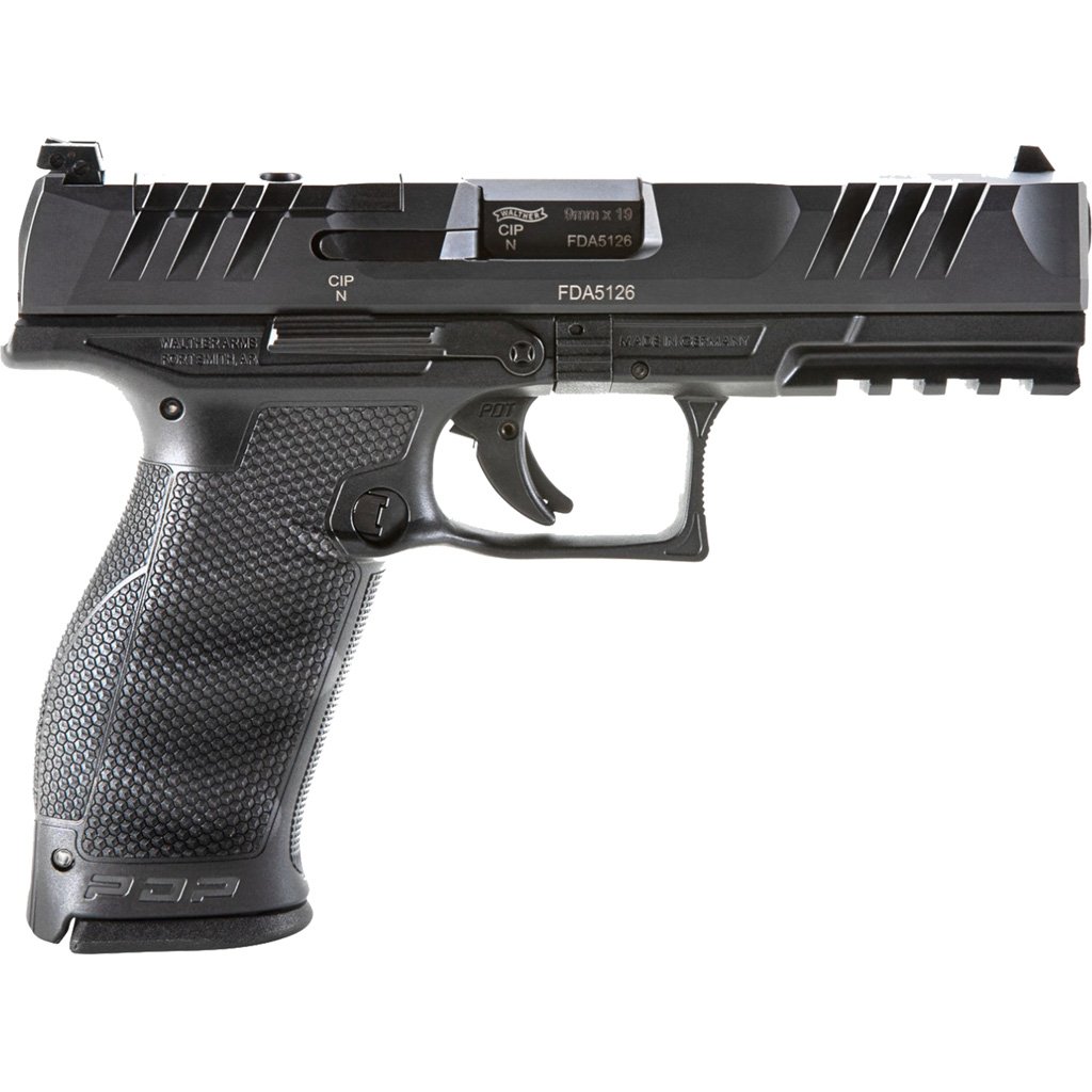 Walther PDP Full Size Optic Ready Pistol 9mm 4.5 in. Black 18 rd.