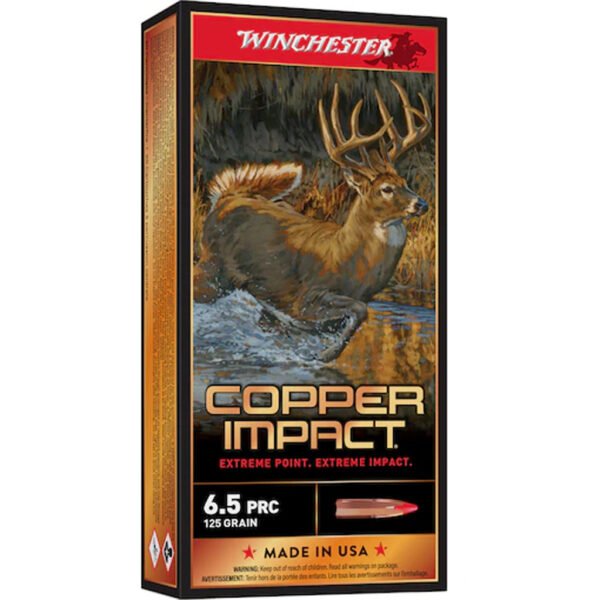 Winchester Copper Impact Rifle Ammo 6.5 PRC 125 gr. Copper Impact LF 20 rd.