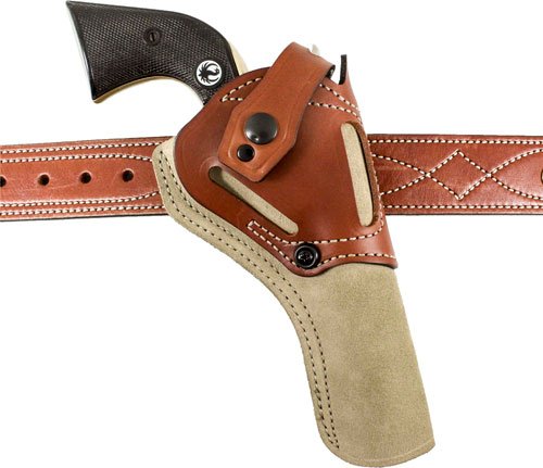 189NJ54Z0.jpg DESANTIS WILD HOG HOLSTER LTHR - AMBI COLT SAA 4 3/4" NATURAL