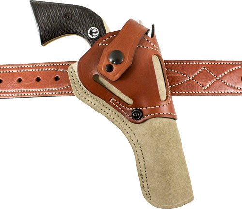 189NJ9QZ0.jpg DESANTIS WILD HOG HOLSTER LTHR - AMBI RUGER WRANGLER 4 5/8" NAT