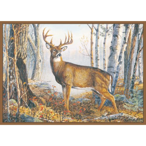 24536_1 Custom Printed Rug Whitetail Deer