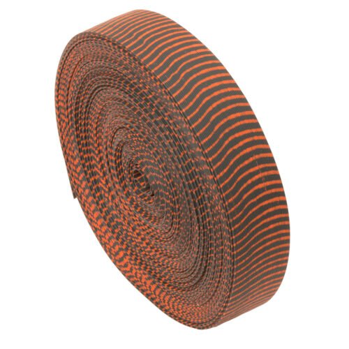 60975_1 October Mountain VIBE String Silencers Black/Red 85 ft.