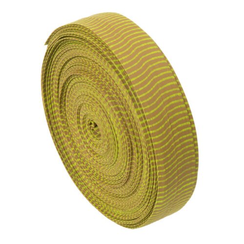 60983_1 October Mountain VIBE String Silencers Green Pumpkin/Neon Yellow 85ft.