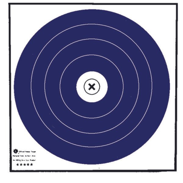 Maple Leaf Target Face NFAA Indoor Blue/White 40 cm. 100 pk.