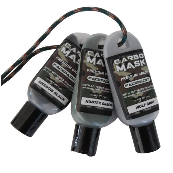 71768_1 Carbo Mask Facepaint Black/Green/Grey 1 oz. 3 pk.