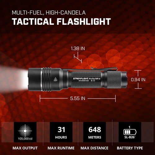 STREAMLIGHT PRO-TAC HP-X USB - LIGHT WHITE LED W/ USB CORD