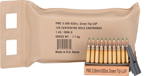A556KBP PMC 5.56K 5.56X45 62GR (M855) - 120RD BATTLE PACK 5PK/CS