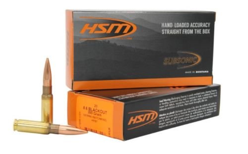 A86BLK1N HSM SUBSONIC 8.56 BLACKOUT - BTHP 20RD 25BX/CS