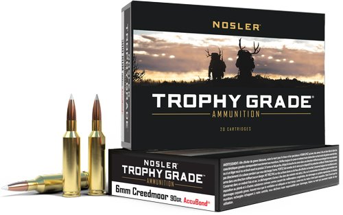 AN60142 NOSLER TROPHY GRADE 6MM CM - 90GR ACCUBOND TIP 20RD 10BX/CS