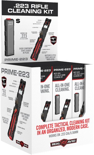 REAL AVID PRIME 223 RIFLE - CLEANING KIT 12PC. DISPLAY