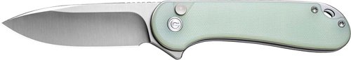 CIVIVI KNIFE ELEMENTUM II 2.96 - " NATURAL G10/SATIN CLAM PACK