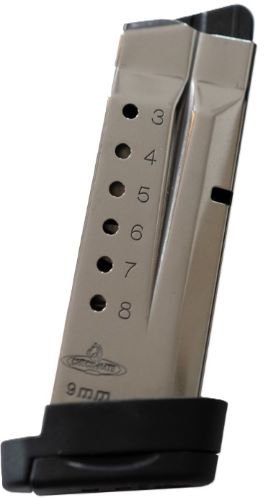 CM9SHD8 CHECKMATE MAGAZINE S&W SHIELD - 9MM STAINLESS 8RD