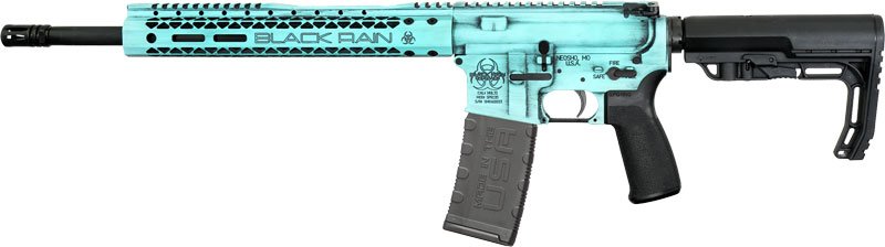 GBROFUSION300TB_LEFT BLACK RAIN SPEC+ FUSION RIFLE - 300BLK 16" TIFFANY BLUE 30RD