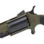 GNAATGHMB_LEFT NAA HUNTSMAN MINI-REVOLVR - 22WMR 2" FIXED OD GRN RUBBER