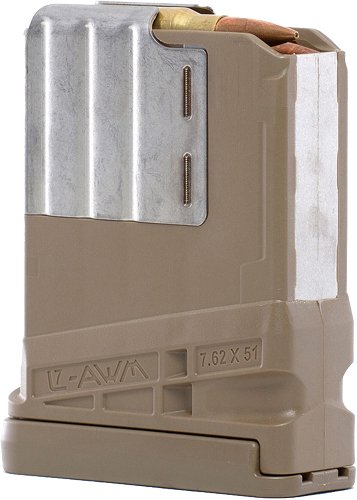 LANCER MAGAZINE L7AWM SR-25 G2 - 7.62X51 10RD TRANSLUCENT FDE