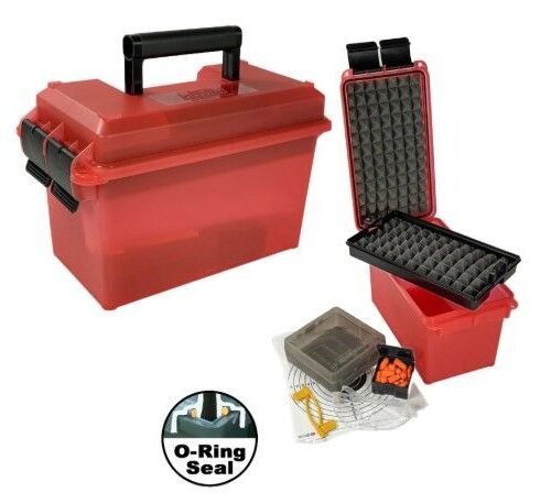 MTM PISTOL RANGE KIT O-RING - SEALED CLEAR RED