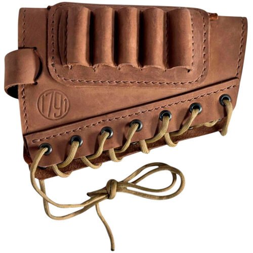 1102762_1 1791 HUNT Butt Cuff Ammo Holder 12 ga. Brown RH