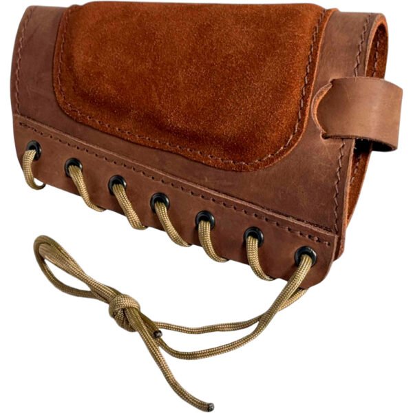 1102764_2 1791 HUNT Butt Cuff Ammo Holder Magnum Rifle Brown RH