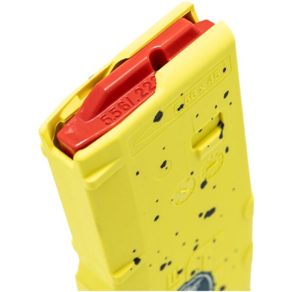 1103259_3 Amend2 AR-15 Mod 2 Magazine 5.56/223 Yellow Printed Banana 30 rd.