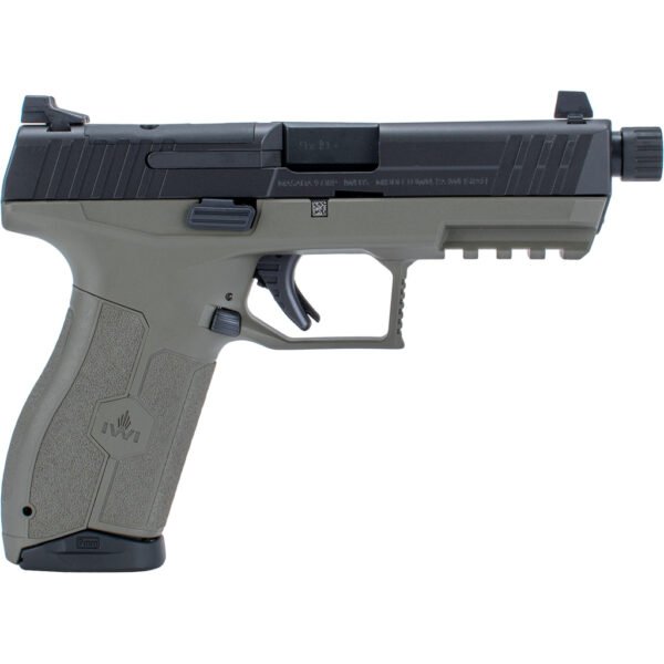 IWI MASADA Pistol with Threaded Barrel 9mm 4.6 in. OD Green 17 rd. Optics Ready