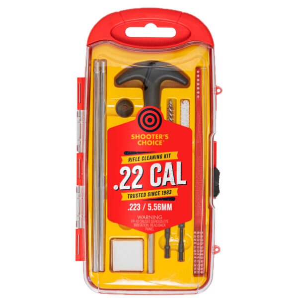 1301835_1 Shooters Choice Rifle Gun Rod Cleaning Kit Aluminum .22 cal.