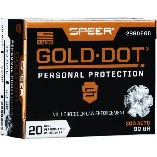 1702425_1 Speer Gold Dot Handgun Ammo 380 ACP 90 gr. HP 20 rd.