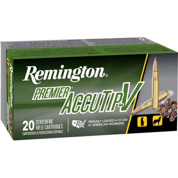 Remington Premier AccuTip Centerfire Rifle Ammo 17 Rem. Fireball 20 gr. AccuTip-V 20 rd.