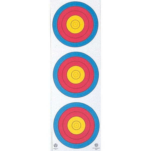Maple Leaf Target Face 3-Spot Vertical 25 pk.