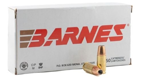 A32521 BARNES 9MM 115GR JHP - 50RD 10BX/CS