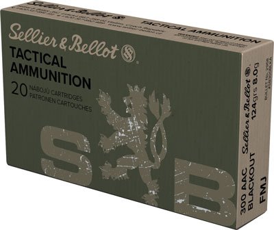 S&B 300 AAC 124GR FMJ - 20RD 50BX/CS