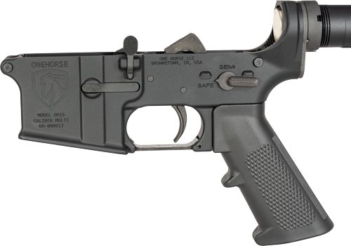 GOHCL01_1 ONE HORSE AR15 COMPLETE LOWER - RECEIVER ALUMINUM BLACK