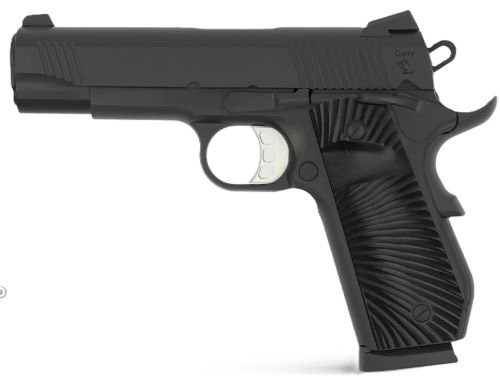 TISAS 1911 CARRY B45B 45ACP - 4.25" G10 2-8RD BLACK CERAKOTE
