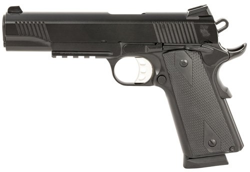 GT10100529_LEFT TISAS 1911 DUTY B45 45ACP - 5" BBL 2-8RD W/ RAIL BLACK