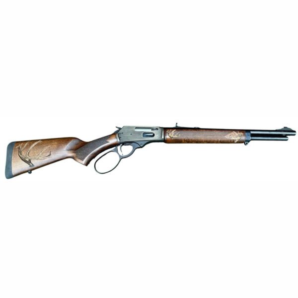 OPP0108_1 Rossi R95 Trapper Deer Edition Rifle 45-70 Govt. 16.5 in. Engraved Rec & Stock 5 rd. BL