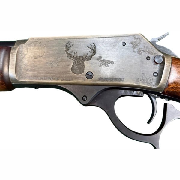 OPP0108_3 Rossi R95 Trapper Deer Edition Rifle 45-70 Govt. 16.5 in. Engraved Rec & Stock 5 rd. BL
