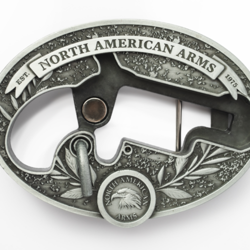 NORTH AMERICAN ARMS LR OVAL ORNATE BELT BUCKLE
