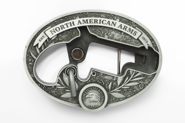 bbo-l NORTH AMERICAN ARMS LR OVAL ORNATE BELT BUCKLE