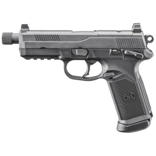 1215310_2.jpg FN FNX-45T Tactical Pistol 45 ACP 5.3 in. Black w/Threaded Barrel 15 rd.