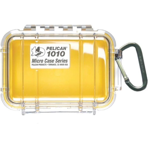 1410353_1.jpg Pelican Waterproof 1010 Micro Case Yellow/Clear
