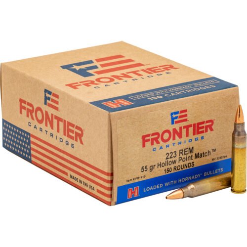 Hornady Frontier Rifle Ammo 223 Rem. 55 gr. HP 150 rd.