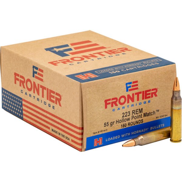 1705358_1.jpg Hornady Frontier Rifle Ammo 223 Rem. 55 gr. HP 150 rd.