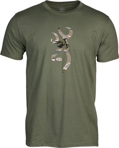 BROWNING SS T-SHIRT CAMO - BUCKMARK GREEN/OVIX LARGE