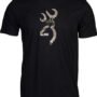 BROWNING SS T-SHIRT CAMO - BUCKMARK BLACK/OVIX XLARGE