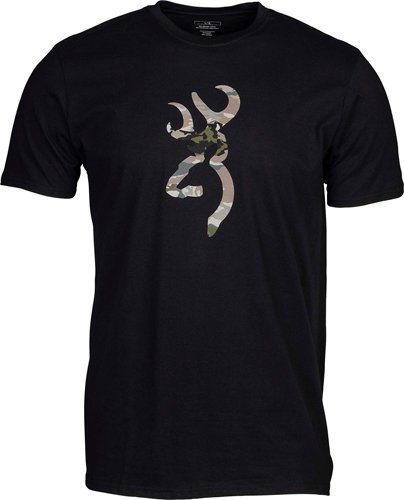 BROWNING SS T-SHIRT CAMO - BUCKMARK BLACK/OVIX XXLARGE
